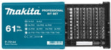Makita Zubehör Schraubendreher-Bit-Set 61-teilig – P-70144 – P-70144