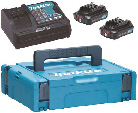 Makita Zubehör Starterset DC10SB + 2x BL1021B | im M-Box-Gehäuse - 197658-5