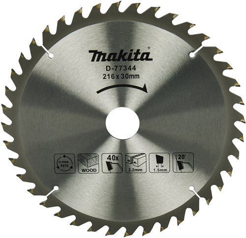 Makita Kappsägeblatt Holz 216x30x1,5 40t 20g, ls0816f - d-77344
