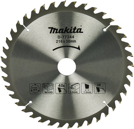 Makita Kappsägeblatt Holz 216x30x1,5 40t 20g, ls0816f - d-77344