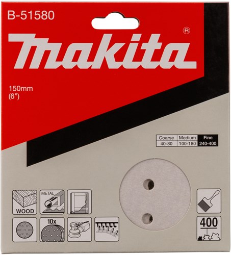 Makita accessoires schuurschijf k400 150mm - b-51580 - b-51580