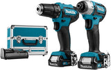 Makita clx224sax1 Kombiset – Akku-Bohrschrauber DF333 + Schlagschrauber TD110 12 V 2,0 Ah Li-Ion – clx224sax1