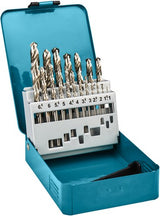 19-teiliges Metallbohrer-Set von Makita D54025 HSS-G DIN338