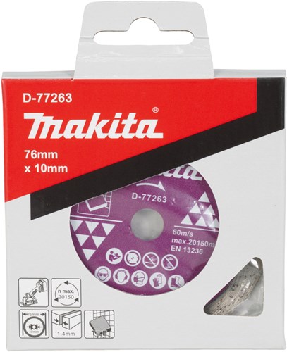 Makita-Zubehör Diamantscheibe 76 x 10 x 1,4 mm – D-77263