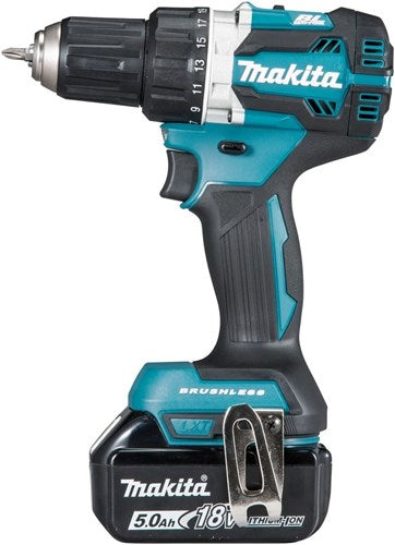 Makita ddf484rf1j 18-V-Bohrschrauber, bürstenloser 3,0-Ah-Akku (1 Stück), Schnellladegerät, Mbox