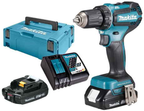 Makita ddf485raj | 18v | Bohr- und Schraubmaschine | einstellen | 2,0 Ah Akku (2 Stück) | Schnellladegerät | m-box - ddf485raj