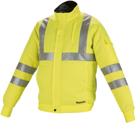 Makita dfj214zl | belüftete Sicherheitsjacke | l | ohne Akkus, Ladeadapter