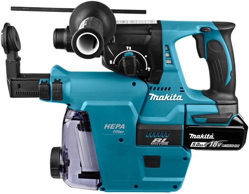 Makita mr242rtjw 18 V Akku-Kombi-Bohrhammer | sds-plus | mit Staubabsaugung | Li-Ion 5,0 Ah -MR242rtjw