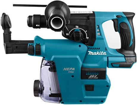 Makita mr243zjw 18 Volt Kombihammer | sds-plus | mit auswechselbarem Bohrkopf mit Staubabsaugung | ohne Akkus und Ladegerät in M-Box - hebr243zjw