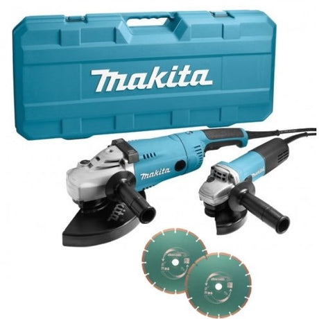 Makita dk1163gx Winkelschleifer-Set ga9020 + 9558 | + Diamantscheiben - dk1163gx