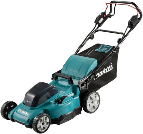Makita dlm481pt2 | lxt 2x18 V Akku-Rasenmäher | 48cm | 5,0 Ah Akku (2 Stück) | Duo-Schnellladegerät | im Karton - dlm481pt2