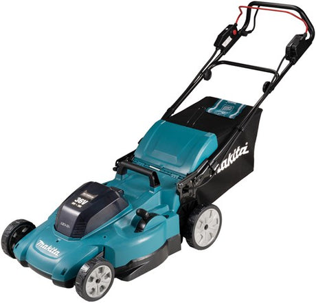 Makita dlm539pt2 | lxt 2x18 V Akku-Rasenmäher | 53cm | 5,0 Ah Akku (2 Stück) | Duo-Schnellladegerät | im Karton - dlm539pt2