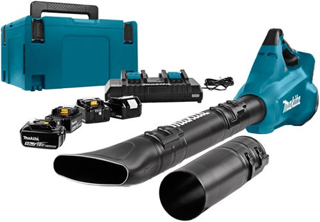Makita dub362pt4j 2x18 V Laubbläser | mit Duo-Ladegerät und 4 Akkus