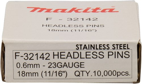 Makita accessoires makita f-32142 pin vk 18mm rvs