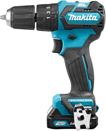 Makita hp332dsaj 10,8 V Schlagbohrmaschine/Schraubendreher 2,0 Ah Akku (2 Stück), Ladegerät, Mbox – hp332dsaj