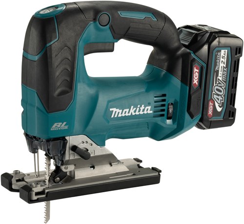 Makita jv002gd201 40 V Max Akku-Stichsäge mit D-Griff | 2,5 Ah Akku (2 Stück), Schnellladegerät, in Mbox