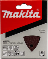 Makita Zubehör Schleifblatt 3-K K40 rot v. - P-33255