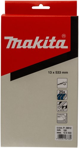 Makita Zubehör Schleifband blau Länge 533 mm Breite 13 mm Körnung 100