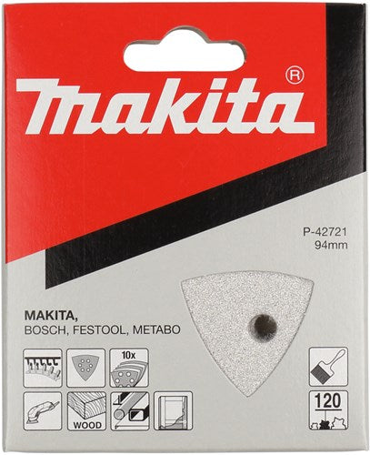 Makita Zubehör Makita P-42721 Schleifblatt 3-k K120 weiß v.