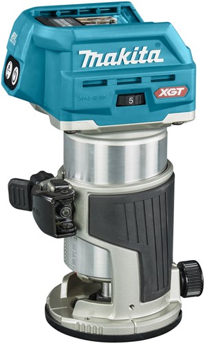 Makita rt001gz10 Ober- und Kantenfräse | 40 V max. | ohne Akkus und Ladegerät | inkl. verschiedene Füße | in mbox - rt001gz10