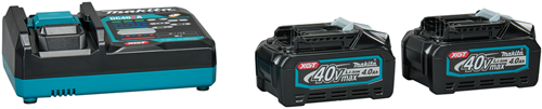 Makita Starterset xgt dc40ra 2x bl4040 xgt 40v max 4,0ah | mit Schnellladegerät - 191l77-9