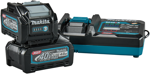 Makita Starterset xgt dc40ra 2x bl4040 xgt 40v max 4,0ah | mit Schnellladegerät - 191l77-9
