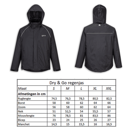 Regenmantel trocken GO Size xl