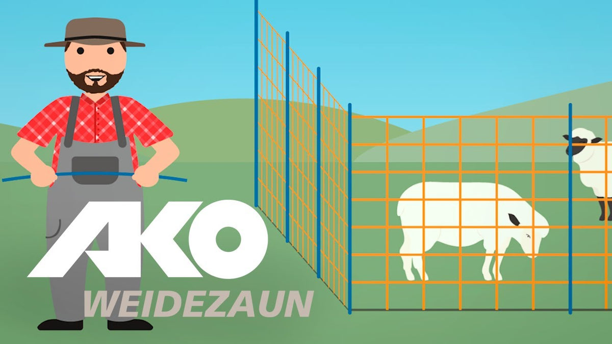 Ako Products Ersatzpfosten für Schafnetz blau 106cm