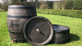 Roto Produkte Regentonne Holzoptik braun plus Wasserhahn 240l
