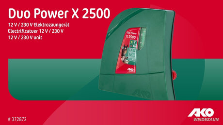 Ako Produkte Duo Power X2500 Kombi-Elektrozaungerät 230 V 12 V