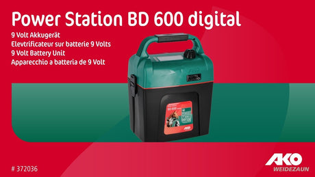 Ako Products Power Station BD 600 digitales Batteriegerät 9V