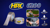 Hpx producten duct tape reparatietape donkerblauw 48mm x 25m