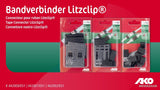 Ako Produkte Bandverbinder Litze Clip Edelstahl 20mm 5 Stück