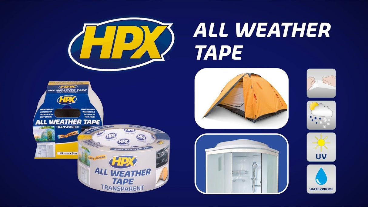 Hpx Allwetterband | transparent | 48 mm x 5 m – at4805 – at4805
