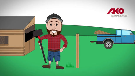 Ako Produkte Eckisolator Cavallo für Band Holzdraht Beutel 10 Stk