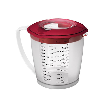 Westmark Messbecher mit Deckel 1,4 Liter | 2 Stk