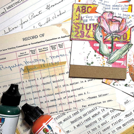 Ranger Ink Ranger • Dina Wakley Media Typed Ledgers Set 2 12 Blatt