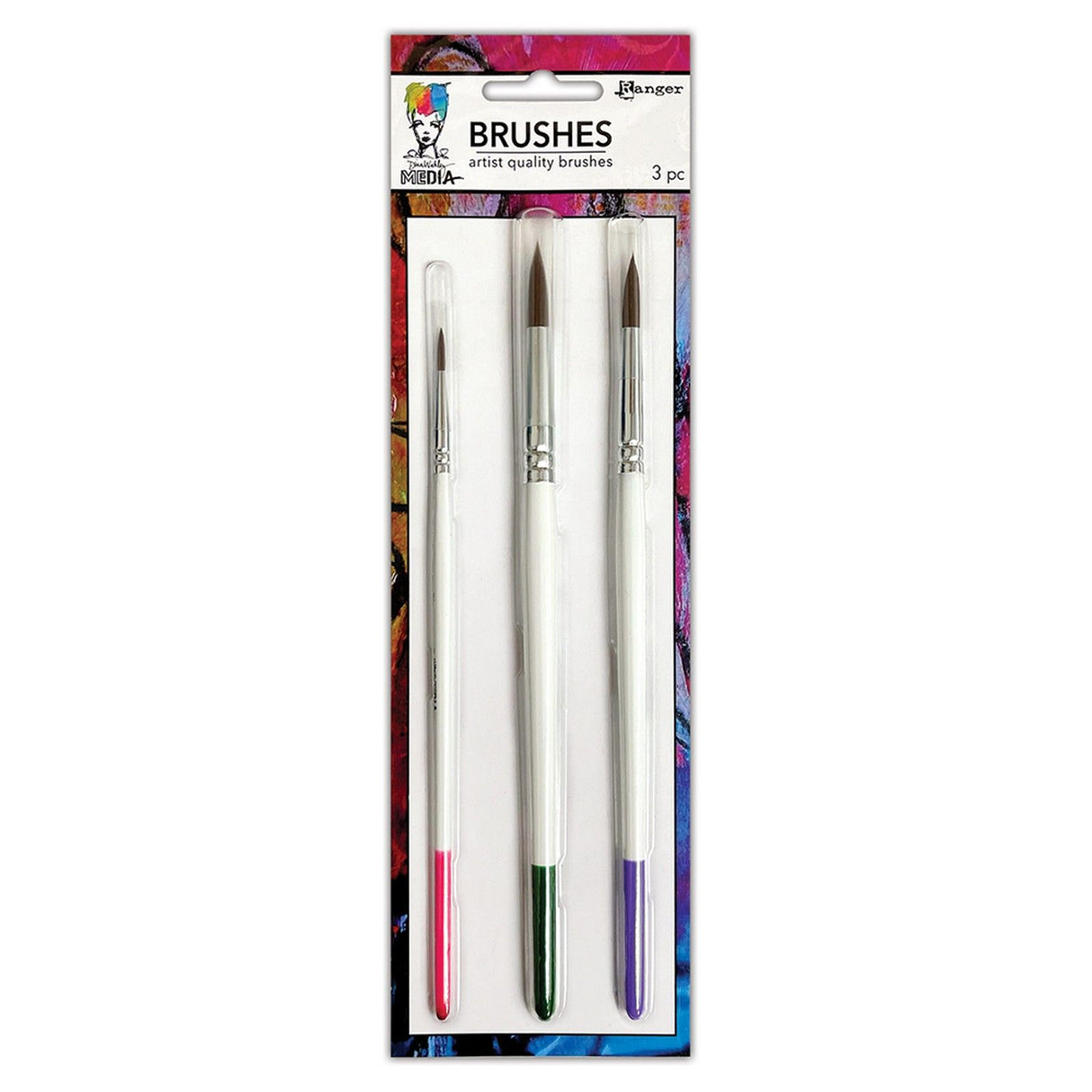 Ranger Ink Ranger • Dina Wakley Media Pinselset mit weichen Borsten 5,08, 20,3 30,5 cm