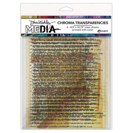 Ranger Tinte Ranger • Dina Wakley Medien Chroma-Transparenzen getippte Zitate