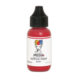 Ranger ink ranger • dina wakley media heavy body acrylic paint ruby