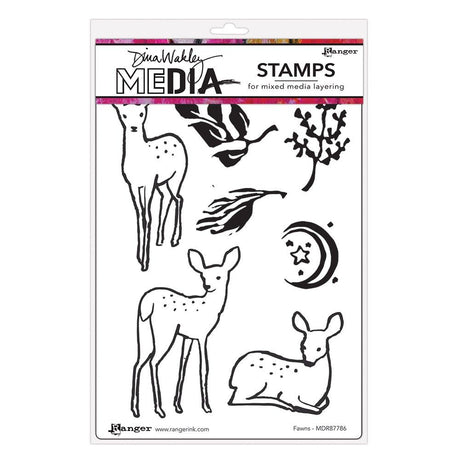 Ranger Ink Ranger • Dina Wakley Medien-Haftstempel Kitze