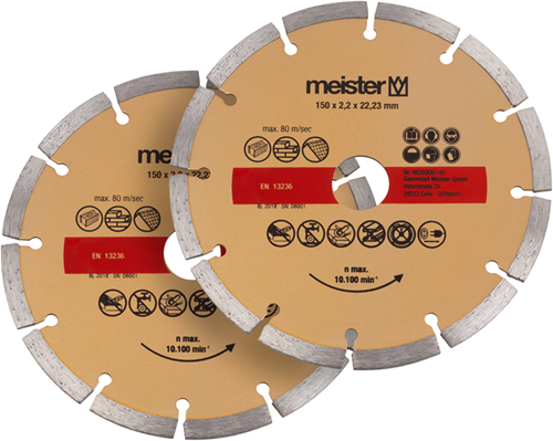 Meister Diamantschleifscheibe 150x22,2 2 Teile w - wu5906140
