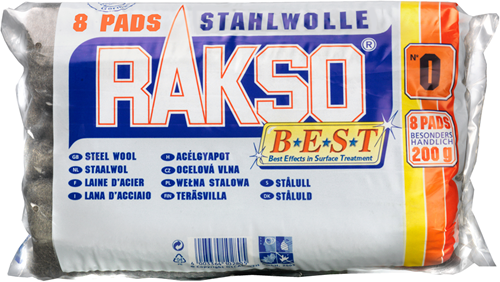 Meister Rakso Stahlwolle 0 (fein) (8 Ballen) – cox980922