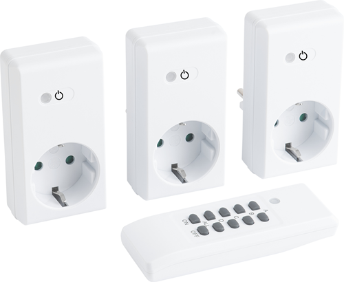 Meister schakelaarset draadloos 3+1 1100w - wu7474500