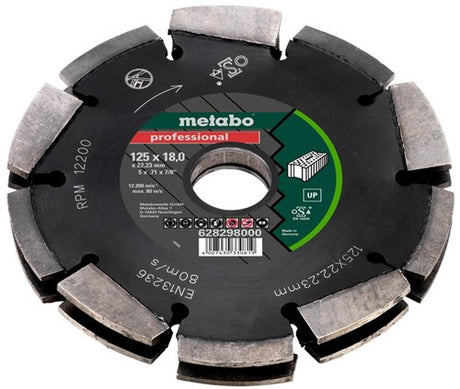 Metabo Zubehör Diamant-Frässcheibe-2, 125x18x22,23mm, Profi, Up, Universal - 628298000