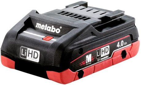 Metabo-Batterie, luftgekühlte Batterie, 18 V, 4,0 Ah, LiHD, luftgekühlt