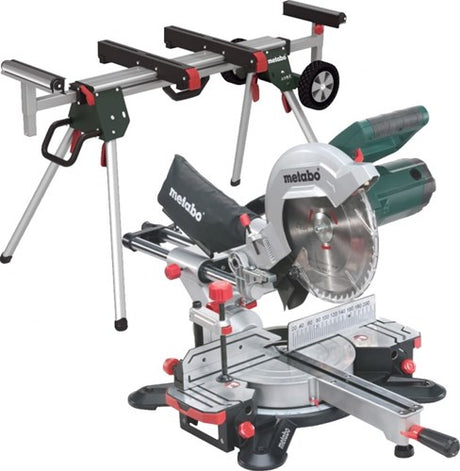Metabo Kappsäge kg 254 m mit Zugfunktion | neues Modell + KSU 251 Fahrgestell - 690967000