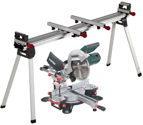 Metabo Kappsäge kg 254 m mit Zugfunktion | neues Modell + KSU 401-Chassis - 690860000