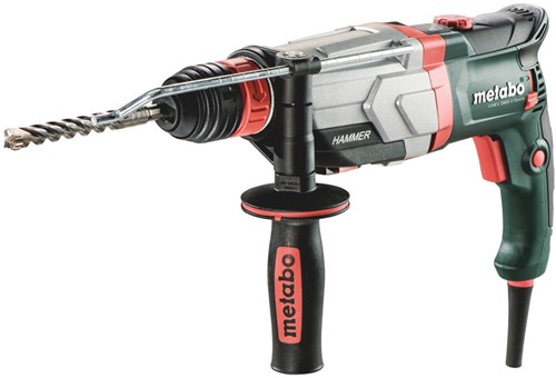 Metabo uhev 2860-2 Schnellkombihammer | 1100 W 3,4 J + SDS-Plus-Bohrer-Set (10 Stück) – 600713510