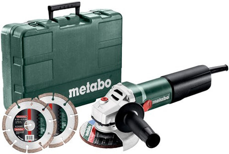 Metabo weq 1400-125 | 1400w | Winkelschleifer | mit 2 Diamanttrennscheiben - 600347510